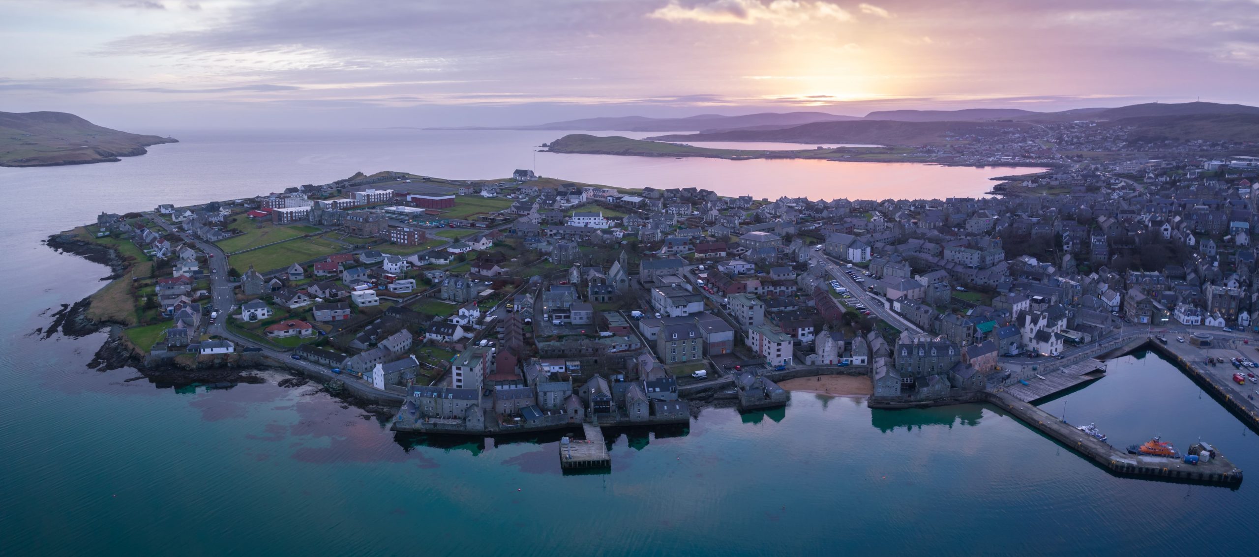 Lerwick Sunset Above Queens